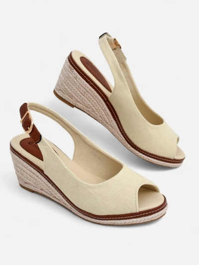 Royalfashion Women's wedge sandals open toe Tafenis