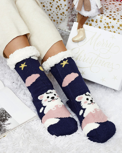 Royalfashion Women's winter socks with Christmas pattern