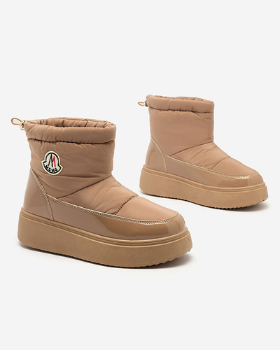 Royalfashion Naiste liibuvad lumesaapad pruuni värvi Ademra