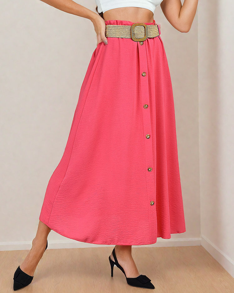 Royalfashion Naiste midi seelik vööga