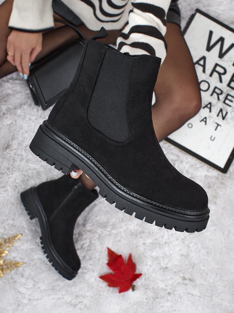 Women's Chelsea boots made of eco-suede Zarelle