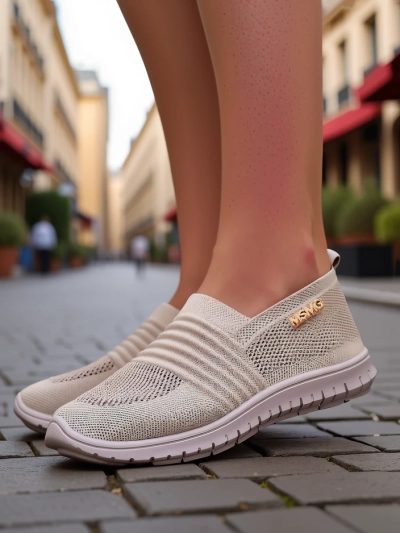 Royalfashion Women's sports moccasins Sortpes
