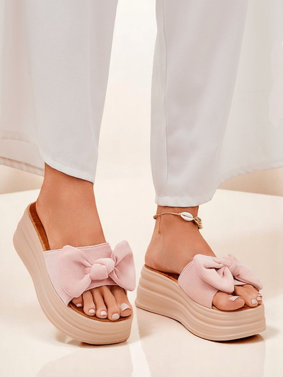 Royal Fashion Women's Platform Slides Givan
