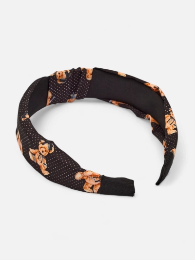 Royalfashion Polka Dot and Bear Braided Headband