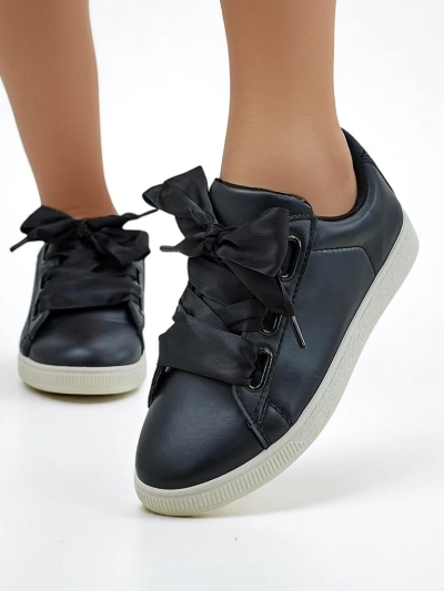 Кроссовки Royalfashion из эко-кожи для женщин с декоративными шнурками Etti