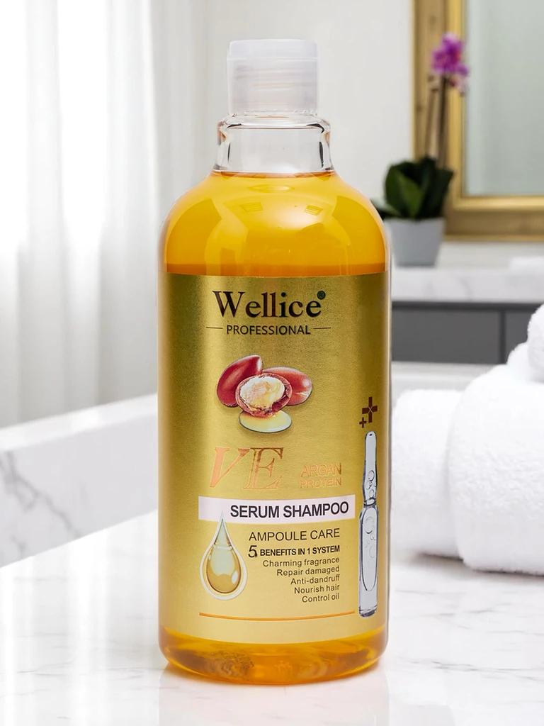 Professional hair shampoo with argan oil – Intensive hydration and hair smoothing 5-in-1
