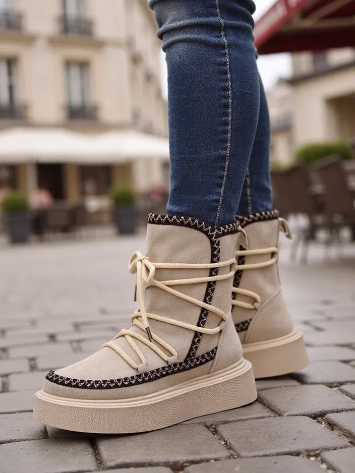 Royalfashion Naiste Lace-up Lumekingad Stozi