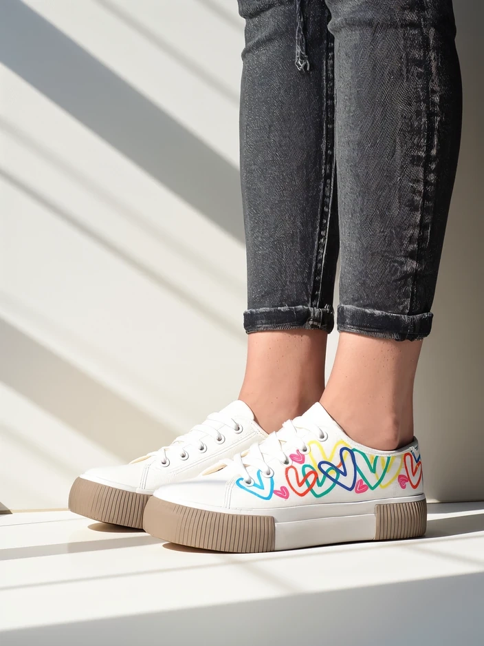 Royalfashion Naiste tenniset südame printiga Sercess