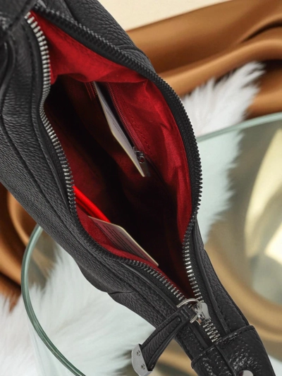 Royalfashion Väike naiste öko-nahast käekott dekoratiivse rihmaga Lacquea