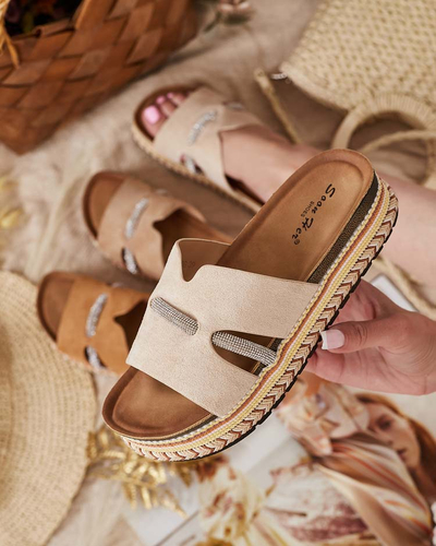 Royalfashion Naiste Orolta tsirkooniumist flip-flops