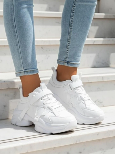 Giulia Bella platform sneakers in white