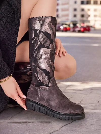 Royalfashion Naiste Põlvekõrgused Saapad Molis