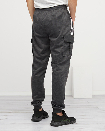 Dark Gray Men's Sweatpants - Clothing
