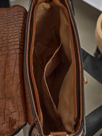 Väike naiste käekott pressitud ökonahast Narelle