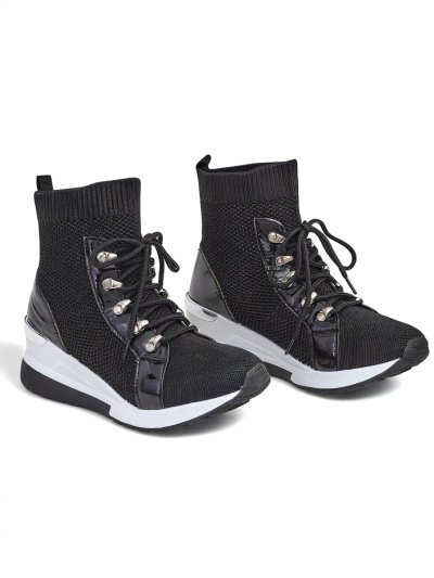 Classic Giulietta Black Wedge Sneakers