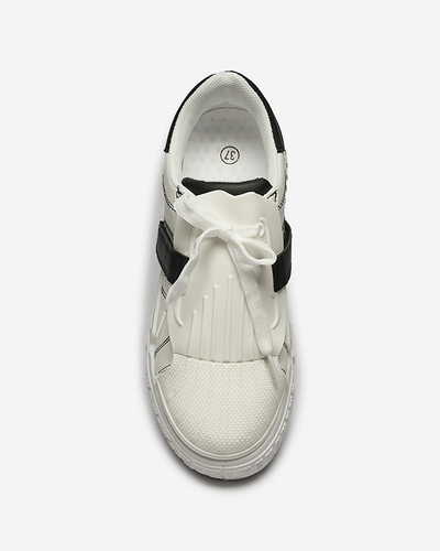 Mustad ja valged naiste spordijalatsid kummist sisetaldadega Inika - Jalatsid