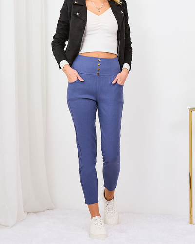 Royalfashion Sinised naiste teggings püksid