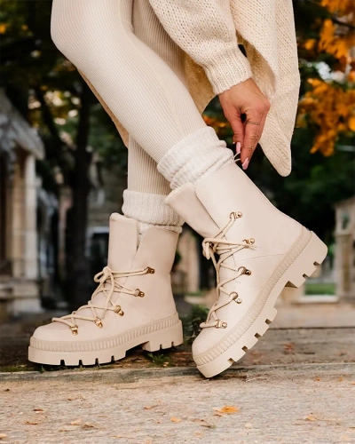 Royalfashion Kvinnor lace-up snö stövlar Lorii