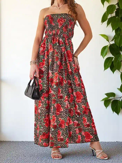 Royalfashion Musteri naiste midi kleit ilma varrukateta, laia elastse paelaga ja lõhikutega all