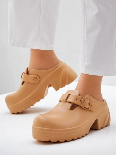 Royalfashion Women's rubber heeled sandals Voxones