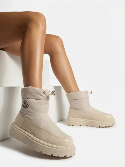 Royalfashion Women's slip-on snow boots in cream color Ireda