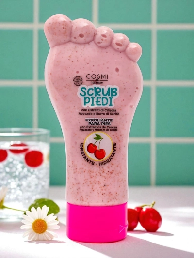 Coarse-grained foot scrub Cherry