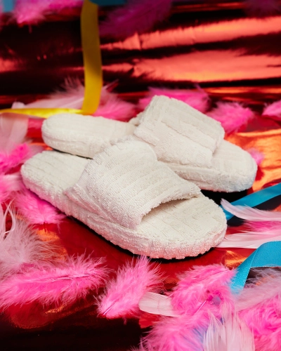 Royalfashion Beežid naiste kangast flip-flops Tylles