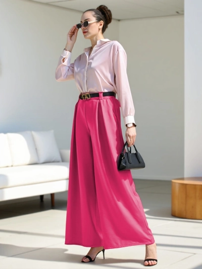 Royalfashion Naiste laiad kootud püksid