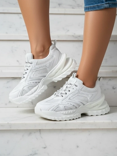 White Elysia Comfort Sneakers