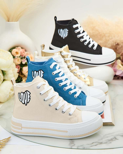 Royalfashion Women's sporty sneakers with print