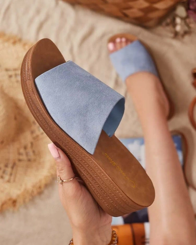 Royalfashion Naiste Saffil madala kontsaga flip-flopid