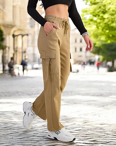 Royalfashion Women's fabric combat pants