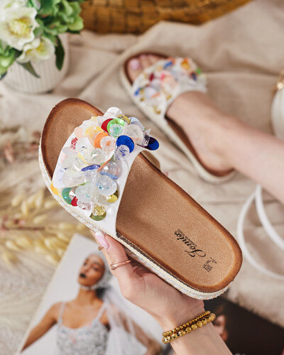 Royalfashion Naiste Loassa strassiga flip-flops