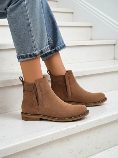 Women's Chelsea-style ankle boots made of eco-suede Veysi