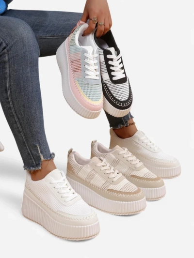 Royalfashion Women’s platform sneakers Siserra