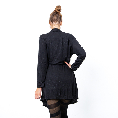 Черный женский кардиган