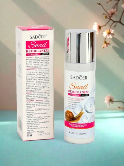 Soothing emulsion with collagen and snail slime extract- anti-wrinkle, soothing