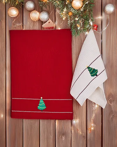 Royalfashion Holiday towel set Happy New Year