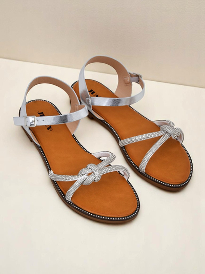 Royalfashion Женские сандалии с декоративными цирконами Bella Shine