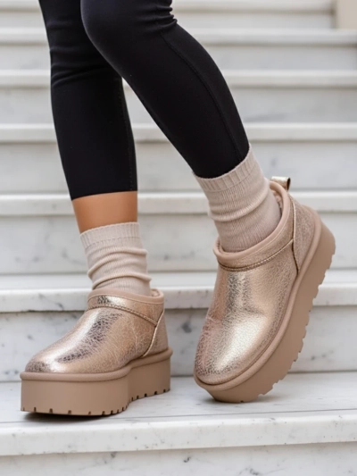 Royalfashion Women's short boots a'la snow boots Ozozi