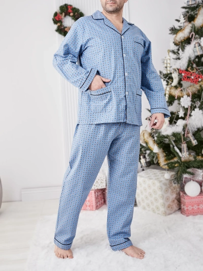 Royalfashion Maenn pwjamas med prind