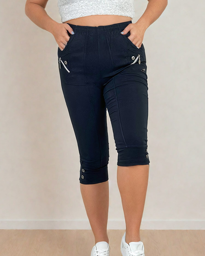 Royalfashion Women's fabric pants 7/8 PLUS SIZE