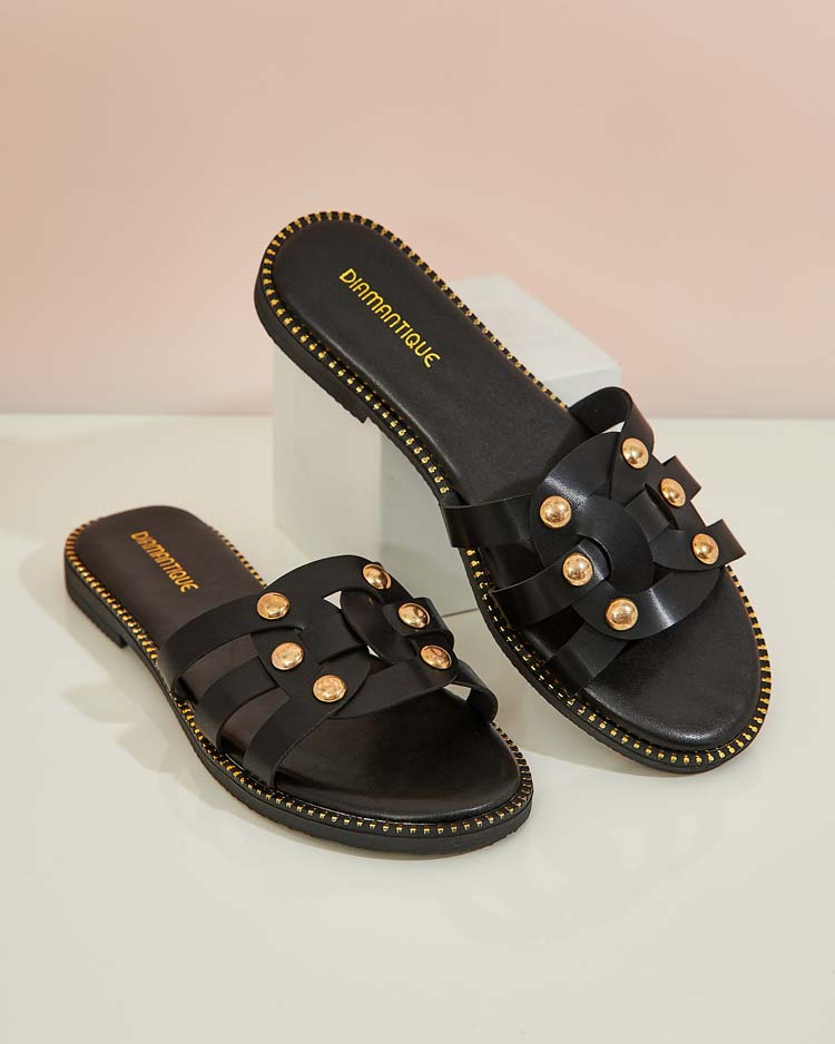 Royalfashion Women's Erole flat sole flip-flops