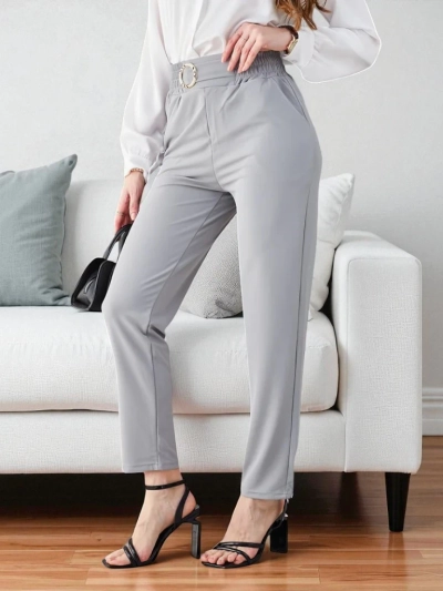 Spodnie Eleganza Jasny Szary