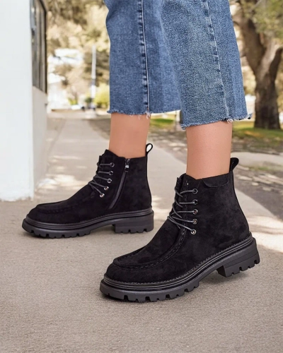 Royalfashion Women's lace-up ankle boots Rullose