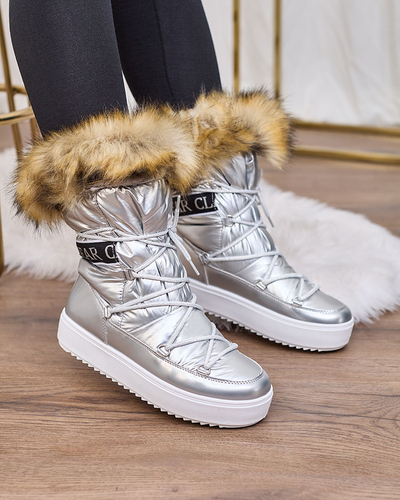 Royalfashion Silver slip-on saapad a'la lumesaapad naistele Gomllo
