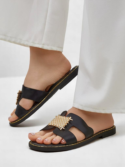 Royalfashion женские украшенные шлёпанцы Crattes