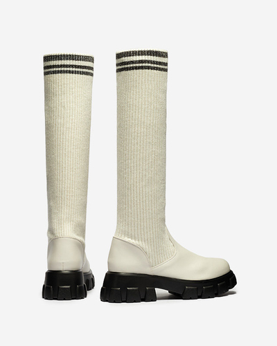 Naiste kõrged öko värvi liibuvad saapad Alerpi- Jalatsid