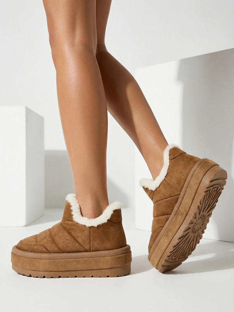 Royalfashion Naiste Zoeno lühikesed saapad a'la lumesaapad