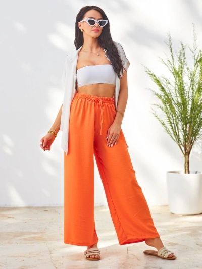 Royalfashion Wide naiste püksid elastse vöökohtaga